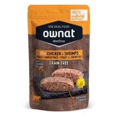 Ownat Wetline Cat Chicken & Shrimps (Beutel) 12 x 85 gr