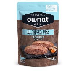 Ownat Wetline Cat Sterilized Turkey & Tuna (Beutel) 12 x 85 gr
