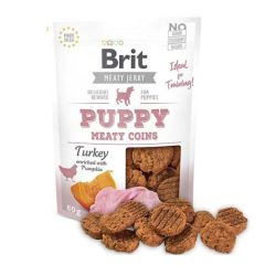 Brit Jerky Snack Puppy Meaty Coins Turkey - 80 gr