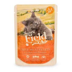 Sam's Field Cat Chicken Fillets & Pumpkin (Beutel) - 24 x 85 gr