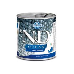 Farmina N&D Ocean Puppy Kabeljau, Kürbis und Garnelen (Dosen) 285 gr x 6