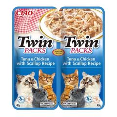 Churu Cat Twin Tuna & Chicken in Scallop Broth - 12 x 80 gr (Lieferung 3 - 5 Tages)