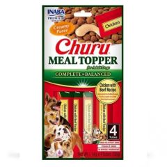 Churu Dog Meal Topper Chicken & Beef - 12 x 56 gr (Lieferung 3 - 5 Tages)