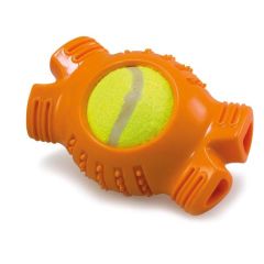 Knochen orange mit Tennisball Arquivet