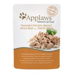 Applaws Cat Pouch Huhn und Rindfleisch in Gelee (70 gr x 16)