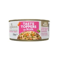 Applaws Dog Taste Toppers in Broth Chicken, Salmon & Vegetables (Dosen) 156 gr x 12