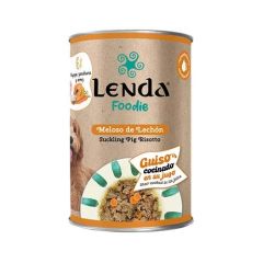 Lenda Dog Foodie Suckling Pig Risotto (Dosen) - 400 gr x 12