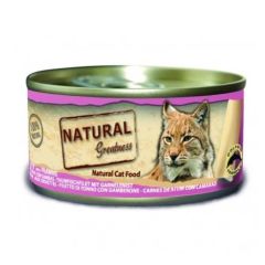Natural Greatness Cat Thunfischfilet und Garnelen (Dosen) 70 gr x 24 (Lieferung 3 - 5 Tages)