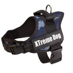 Geschirr Xtreme Hund Camouflage blau