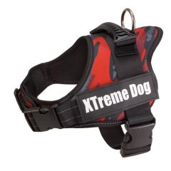 Geschirr Xtreme Hund Camouflage rot