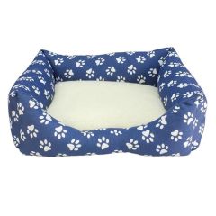 Bett Arquivet blaue Pfotenabdrücke