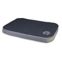 Matte schwarz/grau mit Pfotenabdruck