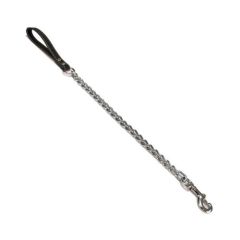 Leine Metall/Leder schwarz