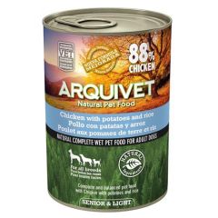 Arquivet Wet Dog Food Senior & Light Chicken (Dosen)