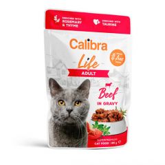 Calibra Cat Life Adult Beef in Gravy (Beutel)