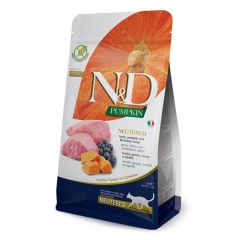 Farmina N&D Grain Free Pumpkin Neutered Lamm & Blaubeere Katze