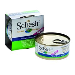 Schesir Hund Filet Hähnchen und Aloe Welpen (Dosen)