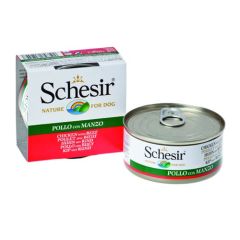 Schesir Hund Hähnchen und Ox in Gelatine (Dosen)