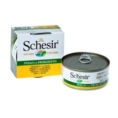 Schesir Hund Hähnchen yJamón in Gelatine (Dosen)