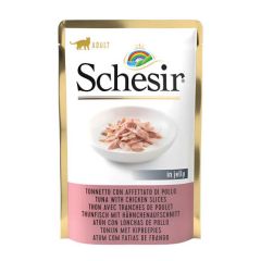 Schesir Gato Atún con Jamón de Pollo (Beutel)