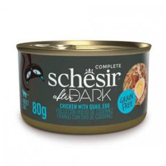 Schesir Gato After Dark Filetes de Pollo con Huevo de Codorniz (Dosen)