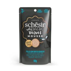 Schesir Gato After Dark Velvet Mousse Pollo con Huevo de Cordorniz(Beutel)