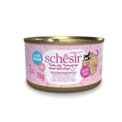 Schesir Gato Baby Filetes de Pollo con Hígado (Dosen)