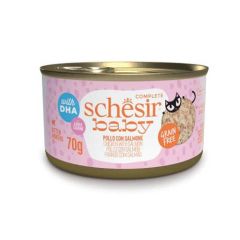 Schesir Gato Baby Filetes de Pollo con Salmón (Dosen)