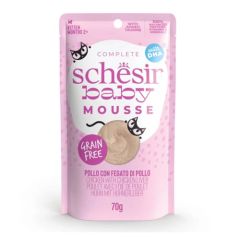 Schesir Gato Baby Mousse de Pollo con Hígado (Beutel)