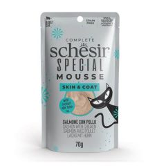 Schesir Gato Special Mousse Piel y Pelaje Salmón con Pollo (Beutel)