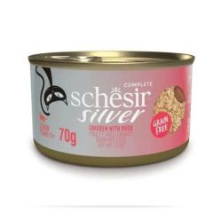 Schesir Gato Silver Mousse de Pollo con Pato (Dosen)