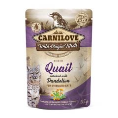 Carnilove Cat Sterilised Quail (Beutel) - 24 x 85 gr