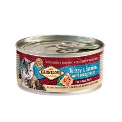 Carnilove Cat Adult Turkey & Salmon (Dosen) - 12 x 100 gr
