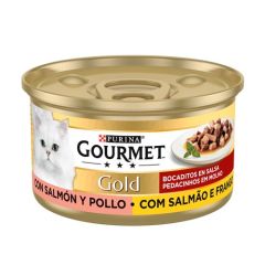 Gourmet Gold Häppchen Lachs und Hähnchen