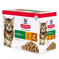 Hill's Feline Kitten Chicken & Turkey Multipack (Beutel)