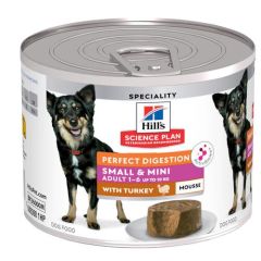 Hill's Science Plan Adult Small & Mini Perfect Digestion Turkey Mousse (Dosen)