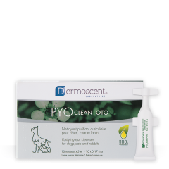 Dermoscent-Ohrreiniger Pyoclean Oto für Hunde und Katzen (10 x 5 ml)