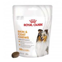 Royal Canin Skin & Coat Dog Chews Suplement Adult - 240 gr x 5