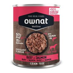 Ownat Wetline Dog Beef & Salmon (Dosen) 12 x 395 gr
