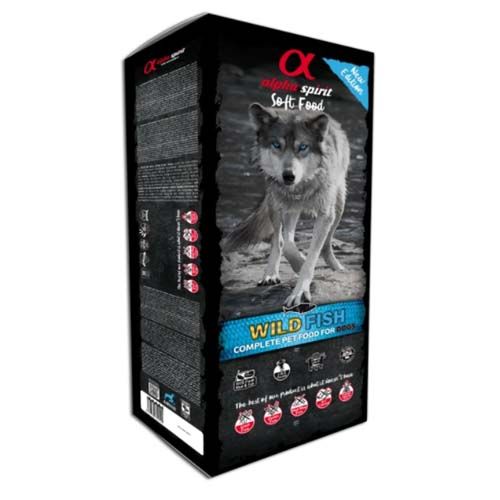 Alpha Spirit Wild Fish Semi-Nassfutter Für Hunde – Getreidefrei, 1,5 Kg, Mit Frischem Fisch