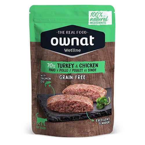 Ownat Wetline Cat Turkey & Chicken (Beutel) 12 x 85 gr