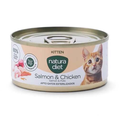 Natura Diet Cat Kitten Salmon & Chicken (Dosen) - 24 x 85 gr