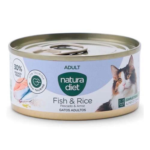 Natura Diet Cat Adult Fish & Rice (Dosen) - 24 x 85 gr