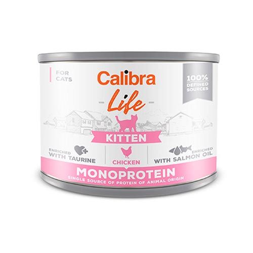 Calibra Cat Life Kitten Chicken (Dosen) 6 x 200 gr