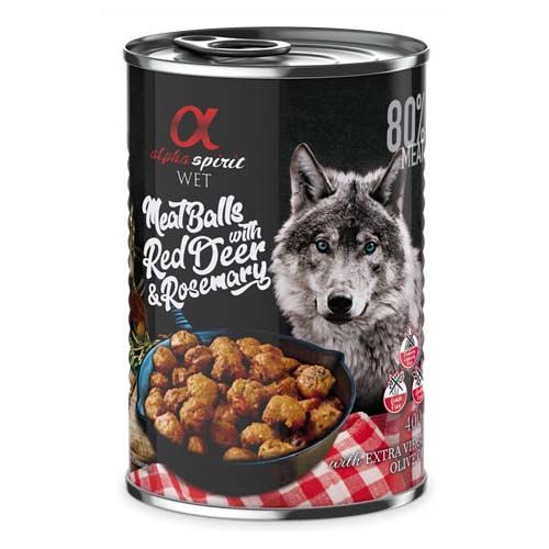 Alpha Spirit Hirschfleischbällchen mit Rosmarin 400 g x 6