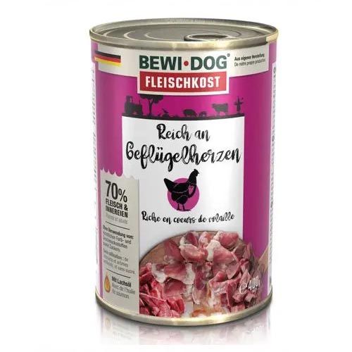 Bewi Dog Rich in Poultry Hearts (Dosen) 6 x 400 gr