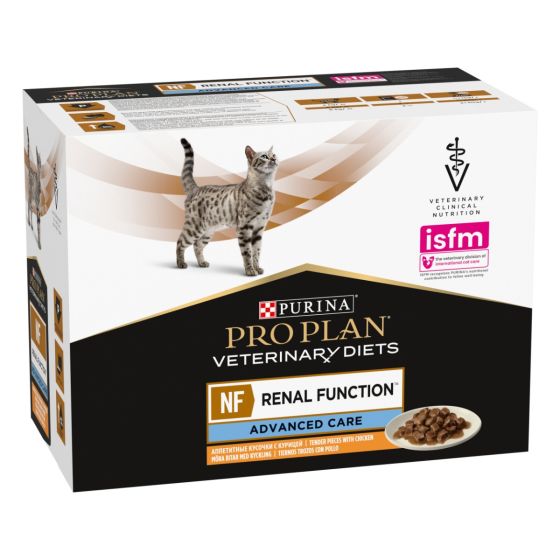 Purina Veterinary Diets Katze NF Renal Hähnchen 85 gr x 10 (Beutel)
