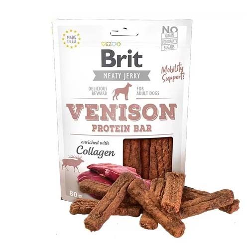 Brit Jerky Snack Protein Bar Venison - 80 gr