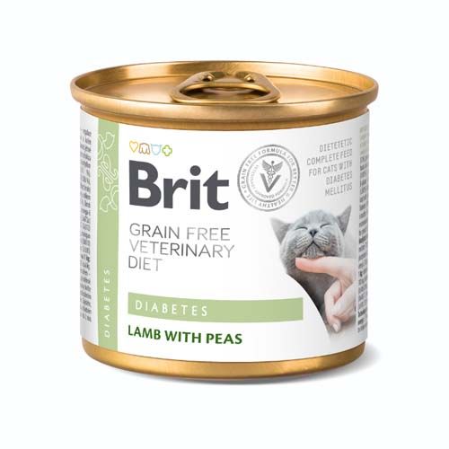 Brit GF Veterinary Diet Cat Diabetes (Latas) - 200 gr x 6