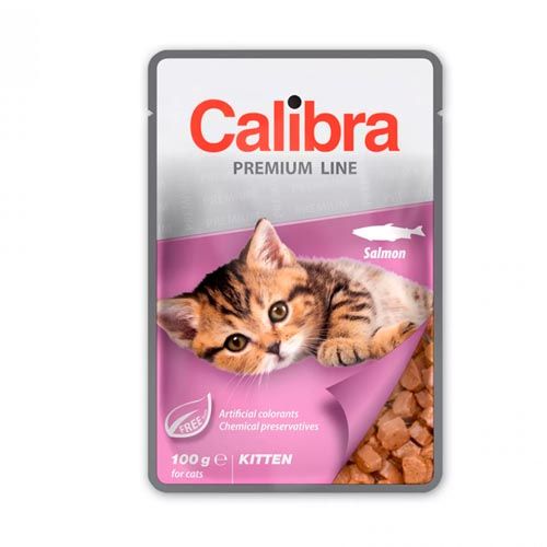 Calibra Cat Kitten Salmon (Beutel) 24 x 100 gr